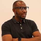 RIO (Black/Crystal ) Wide frame XL Fit - glasses in Lagos, Nigeria.Sunglasses in Abuja. Photochromic. Cateye. Antiglare