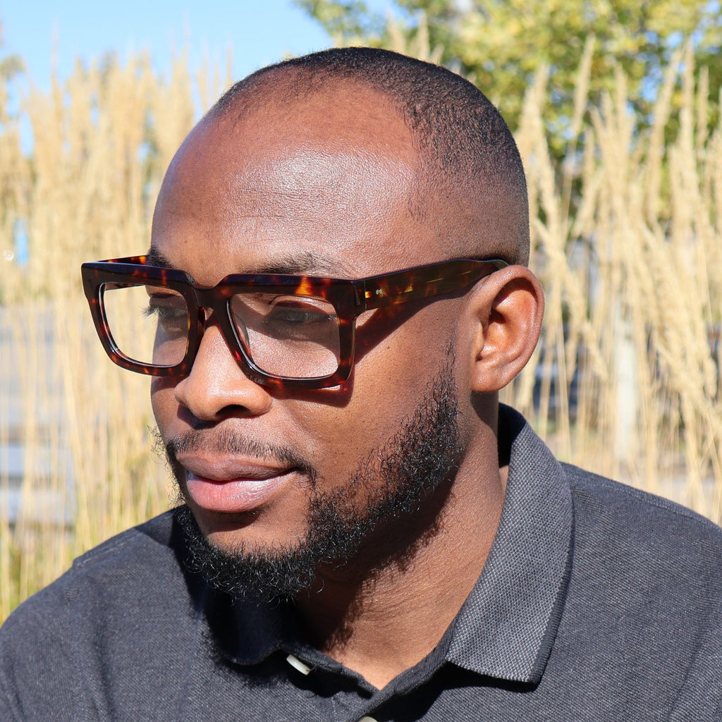 JOHN DIAZ - RIO ( Brown Demi ) Wide frame XL Fit - glasses in Lagos, Nigeria.Sunglasses in Abuja. Photochromic. Cateye. Antiglare