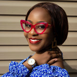 JOHN DIAZ - ALAS ( Rose Red) - glasses in Lagos, Nigeria.Sunglasses in Abuja. Photochromic. Cateye. Antiglare