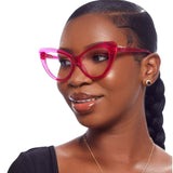 JOHN DIAZ - ALAS ( Rose Red) - glasses in Lagos, Nigeria.Sunglasses in Abuja. Photochromic. Cateye. Antiglare