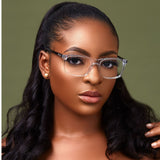 Zorro Crystal/Black - glasses in Lagos, Nigeria.Sunglasses in Abuja. Photochromic. Cateye. Antiglare