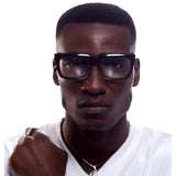 RIO ( Black ) Wide frame XL Fit - glasses in Lagos, Nigeria.Sunglasses in Abuja. Photochromic. Cateye. Antiglare