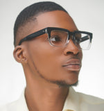 RIO (Black/Crystal ) Wide frame XL Fit - glasses in Lagos, Nigeria.Sunglasses in Abuja. Photochromic. Cateye. Antiglare