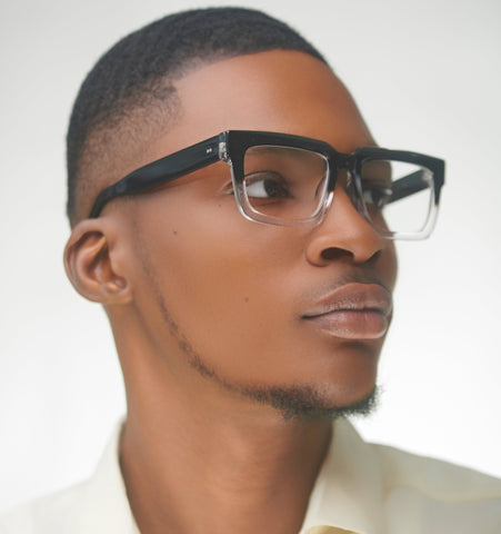 RIO (Black/Crystal ) Wide frame XL Fit - glasses in Lagos, Nigeria.Sunglasses in Abuja. Photochromic. Cateye. Antiglare