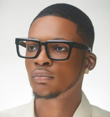 RIO ( Black ) Wide frame XL Fit - glasses in Lagos, Nigeria.Sunglasses in Abuja. Photochromic. Cateye. Antiglare