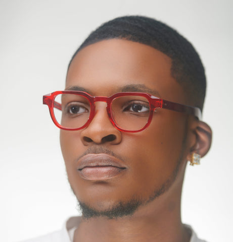 JOHN DIAZ - REGALIA ( Red) - glasses in Lagos, Nigeria.Sunglasses in Abuja. Photochromic. Cateye. Antiglare