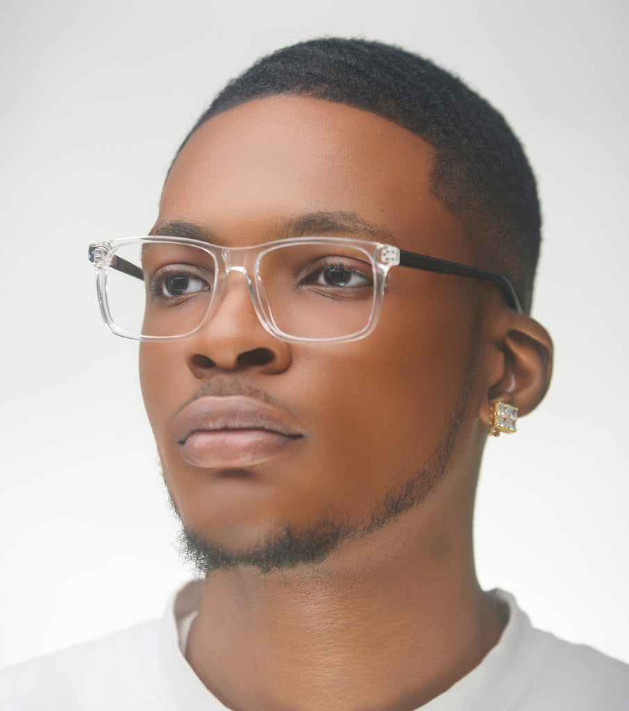 Zorro Crystal/Black - glasses in Lagos, Nigeria.Sunglasses in Abuja. Photochromic. Cateye. Antiglare
