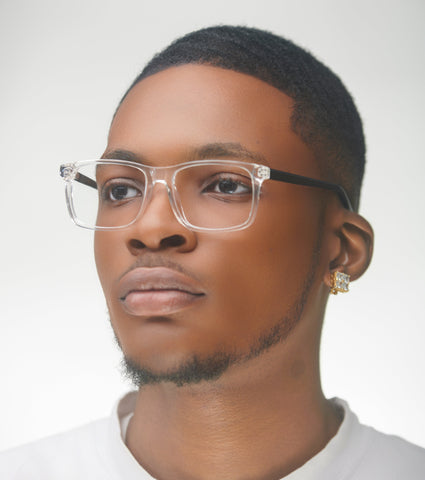Zorro Crystal/Black - glasses in Lagos, Nigeria.Sunglasses in Abuja. Photochromic. Cateye. Antiglare