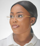 JOHN DIAZ RTM160570 Connoisseur EYEGLASSES - Gold - glasses in Lagos, Nigeria.Sunglasses in Abuja. Photochromic. Cateye. Antiglare