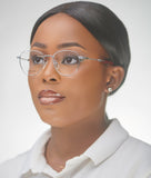 JOHN DIAZ Yukono - Silver - glasses in Lagos, Nigeria.Sunglasses in Abuja. Photochromic. Cateye. Antiglare
