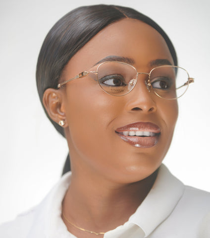 JOHN DIAZ Modai - Gold - glasses in Lagos, Nigeria.Sunglasses in Abuja. Photochromic. Cateye. Antiglare