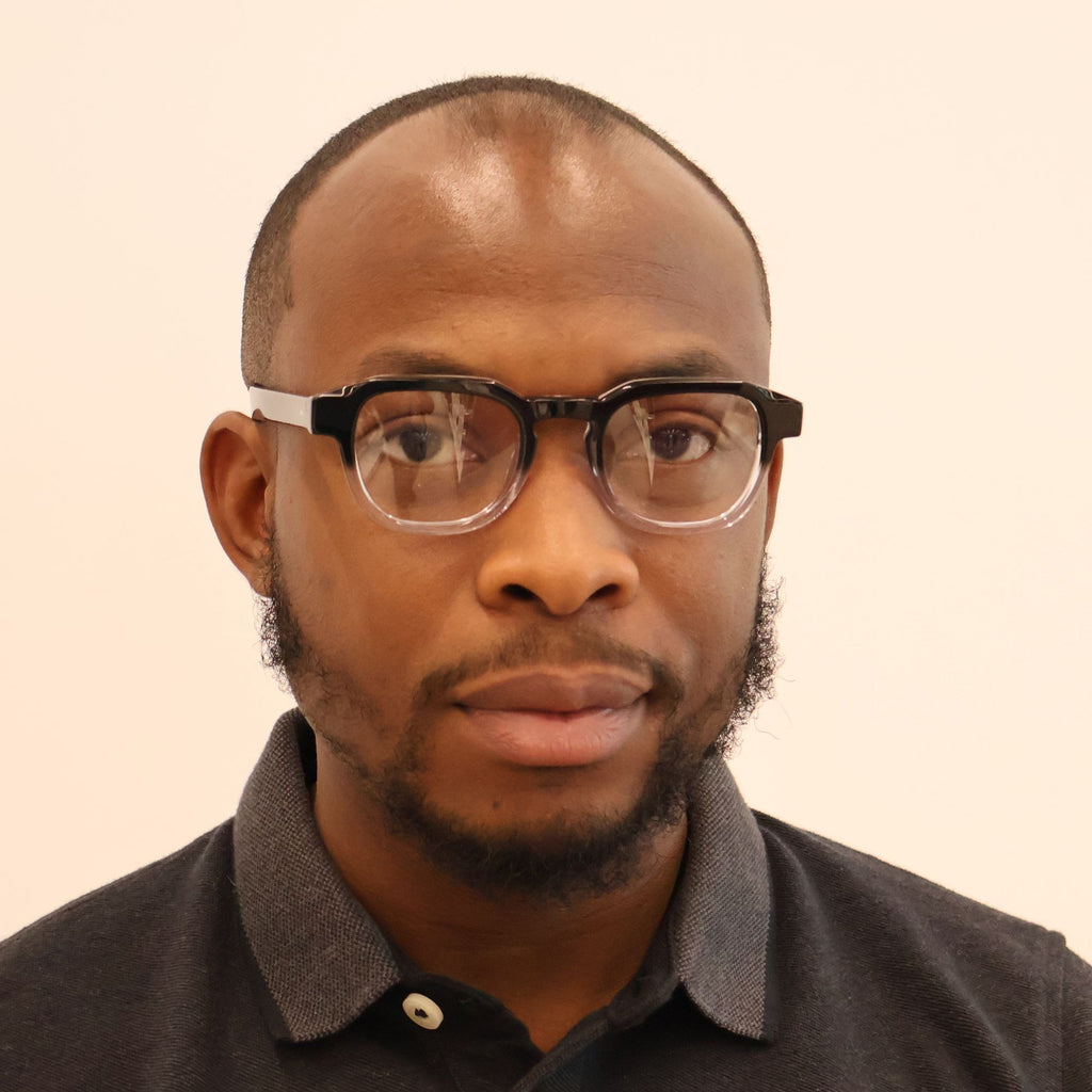 JOHN DIAZ - REGALIA  (Black/transparent crystal) - glasses in Lagos, Nigeria.Sunglasses in Abuja. Photochromic. Cateye. Antiglare