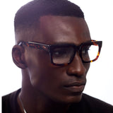 JOHN DIAZ - RIO ( Brown Demi ) Wide frame XL Fit - glasses in Lagos, Nigeria.Sunglasses in Abuja. Photochromic. Cateye. Antiglare